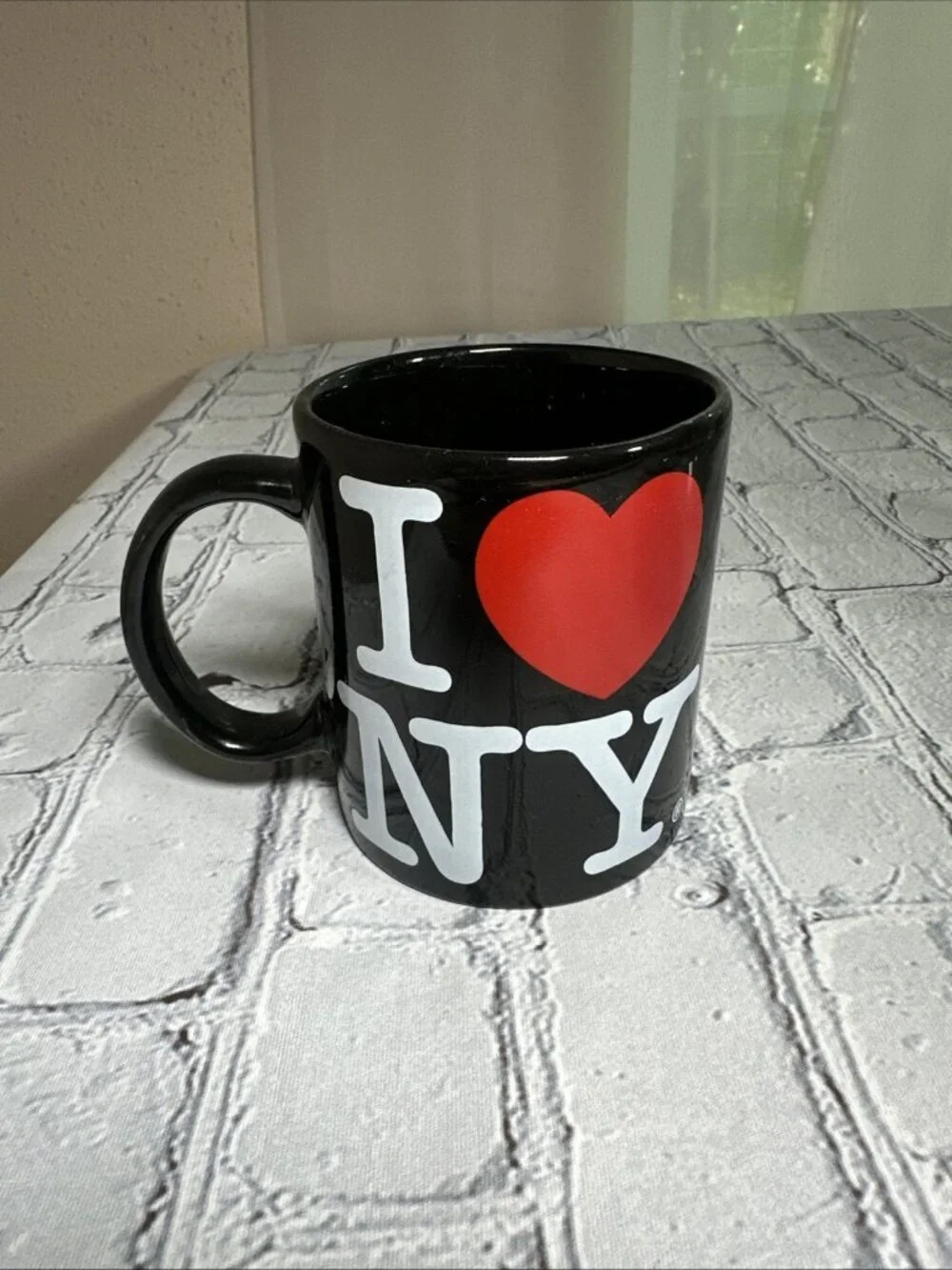 I Love NY Black Ceramic Coffee Mug Iconic Souvenir Mug Cup 10oz